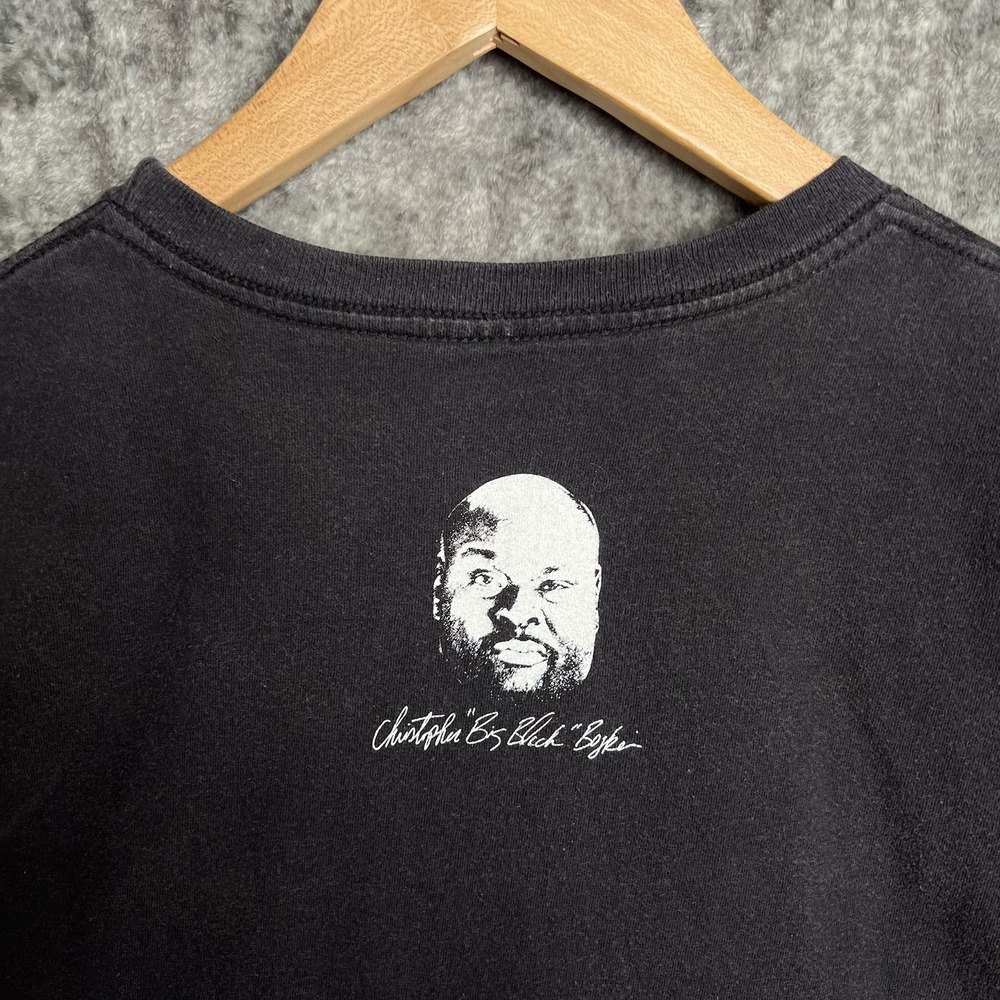 Y2K Big Black BB Shirt Mens Medium Black Christopher Boykin Graphic Tee MTV - Picture 2 of 6